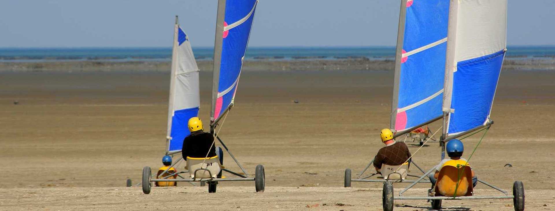 char a voile plages baie de somme